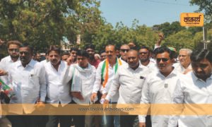 Nivandnuk aayuktanchya virodhat Parbhani Congress che zordar andolan