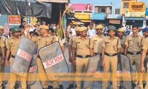 गणेश विसर्जनासाठी शहर पोलिसांचा कडक बंदोबस्त.jpg