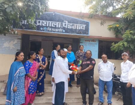 Pedgaon Shala Bharti Nivedan Santosh Deshmukh Lokarth 1.10.2026