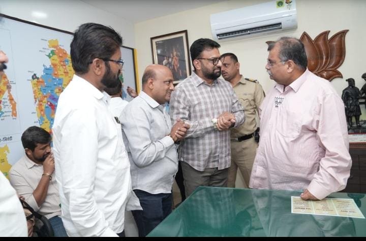 जालन्याच्या पाणीप्रश्नासाठी भाजप प्रदेशाध्यक्षांची भेट