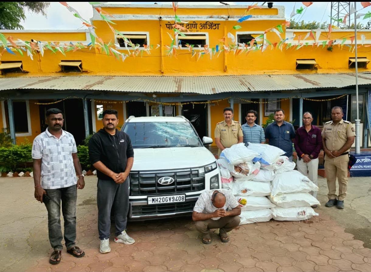 बुलढाण्यातून येणारा गुटख्याचा साठा पकडला; १५ लाखांचा मुद्देमाल जप्त